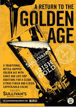 Load image into Gallery viewer, Sullivans Irish Gold Ale (Case of 24 * 440ml Cans)