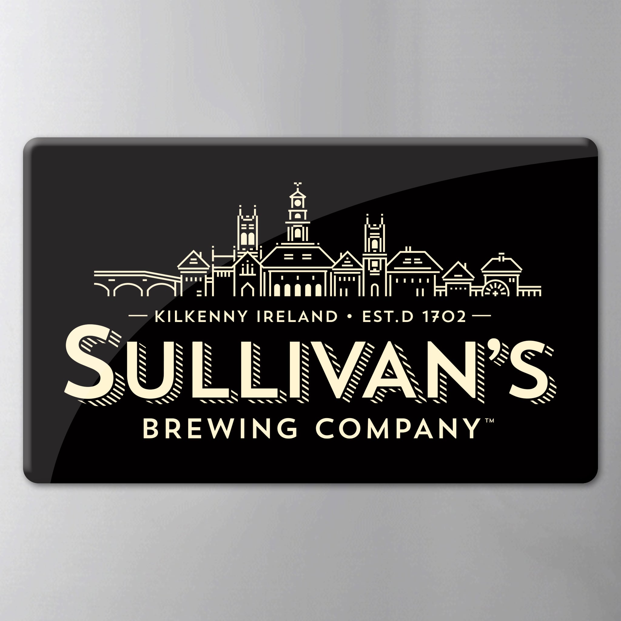 Sullivan's Classic Black Logo Fridge Sullivans Brewing Company